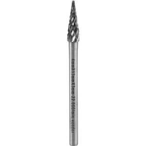 Lima rotativa cônica ponteaguda, 4,0 mm x 13,0 mm, com haste 3,0 mm, VONDER