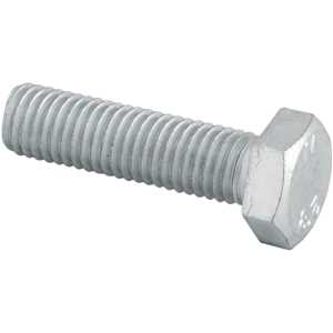 Parafuso sextavado MA, 12 mm x 45 mm, rosca total, zincado, VONDER