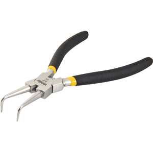 Alicate para anéis interno, bico curvo, 6.1/2", VONDER