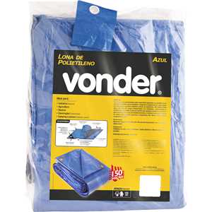 Lona de polietileno azul 5 m x 3 m, VONDER