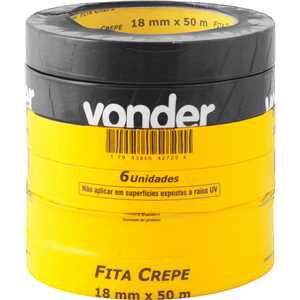 Fita crepe 18 mm x 50 m VONDER