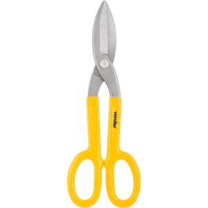 Tesoura 12", para chapas, modelo americano, corte reto, VONDER