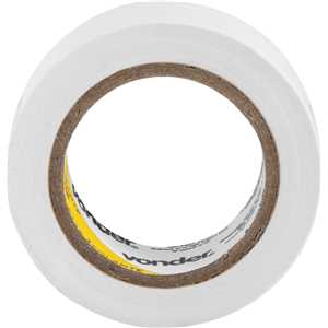 Fita isolante, 19 mm x 10 m, branca, VONDER