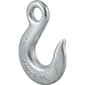 Gancho olhal em aço, 1,50 T - 3/8", sem trava, zincado, VONDER