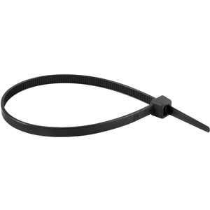 Abraçadeira de nylon, preta, 200 mm x 4,8 mm, com 100 peças, VONDER
