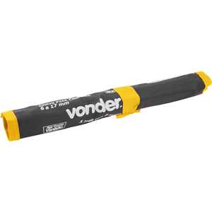 Jogo de chaves fixas, 6 mm a 17 mm cromadas, VONDER