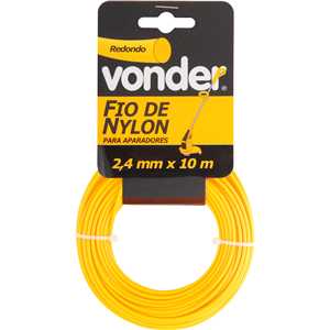 Fio de nylon, 2,4 mm x 10 m, redondo, VONDER