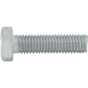Parafuso sextavado MA, 12 mm x 45 mm, rosca total, zincado, VONDER