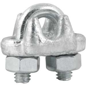 Clips para cabo de aço 1/4" - 6,35 mm, pesado, encartelado, VONDER PLUS