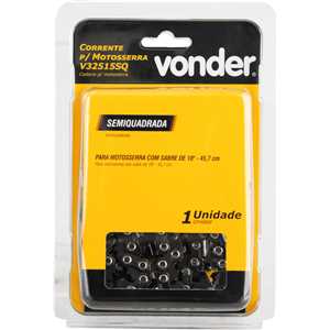 Corrente para motosserra com sabre de 18'', V32515SQ, VONDER