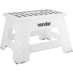 Banqueta plástica dobrável, transparente, altura 220 mm, VONDER