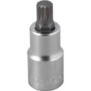 Soquete multidentado, curto, com encaixe de 1/2", M10, VONDER