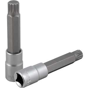 Soquete multidentado, longo, com encaixe de 1/2", M14, VONDER