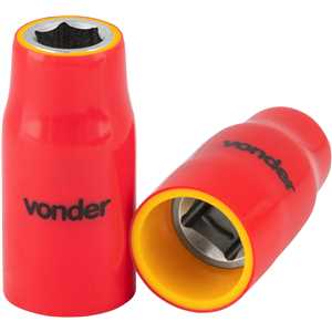 Soquete sextavado isolado, encaixe de 1/2", 10,0 mm, IEC60900, VONDER