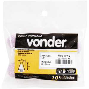 Ponta montada A-40 haste 1/4" VONDER