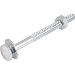Parafuso francês zincado, 1/4" x 3", com porca e arruela, cartela com 4 conjuntos, VONDER