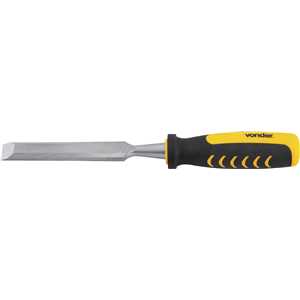 Formão chanfrado reto 3/4", com cabo em PVC, VONDER