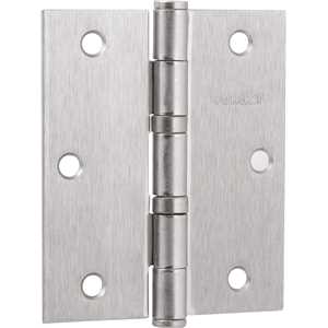 Dobradiça 3.1/2" com anel de rolamento, niquelada, com 3 peças, VONDER