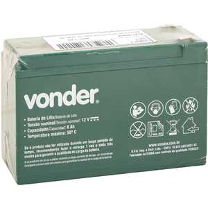 Bateria íons de lítio de 12,0 V, para pulverizador costal agrícola 2 em 1 VONDER