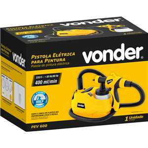 Pistola elétrica para pintura, 220 V~, PEV 600, VONDER
