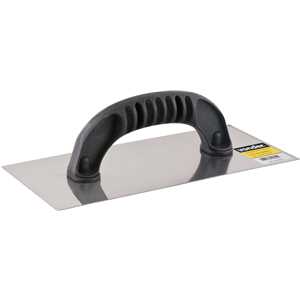 Desempenadeira de aço, lisa, com cabo plástico, 120 mm x 255 mm, VONDER