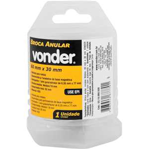 Broca anular, encaixe Weldon, 60 mm x 30 mm VONDER