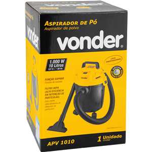 Aspirador de pó e líquidos, 1.000 W, 10 litros, 127 V~, APV 1010 VONDER