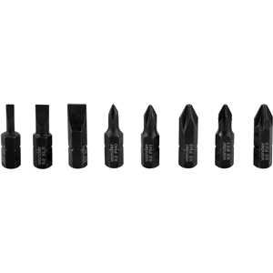 Jogo de bits/ponteiras com extensão magnética, com 10 peças, encaixe sextavado 1/4", VONDER