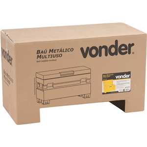 Baú metálico, multiuso, BMV 360, VONDER