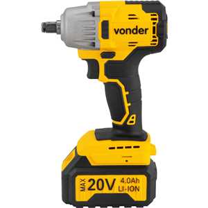 Chave de impacto, bateria 20 V, encaixe de 1/2", fonte bivolt automática, CIV 200B, VONDER