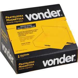 Prateleira magnética, 148 mm x 115 mm x 30 mm, VONDER
