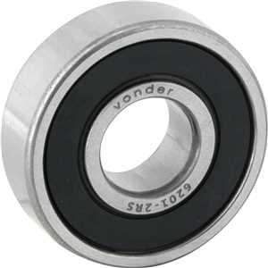 Rolamento rígido de esfera, 6201-2RS, VONDER