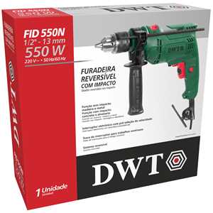 Furadeira de impacto 1/2", 550 W, 220 V~, FID 550N DWT