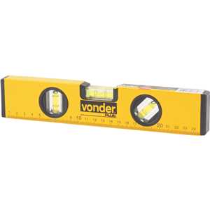 Nível de alumínio 10", com base magnética, VONDER PLUS