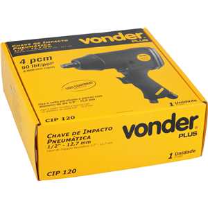 Chave de impacto pneumática 1/2" - 12,7 mm, CIP 120 VONDER PLUS
