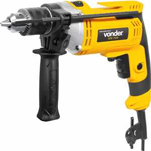 Conjunto esmerilhadeira de 4.1/2", 750 W e furadeira de 1/2", 710 W, 220 V~, com jogo de brocas e disco, EFV 751, VONDER