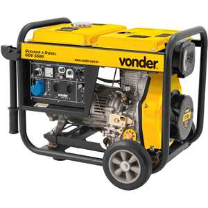 Gerador a diesel 5.500 W, 110 V~/ 220 V~, GDV 5500 VONDER