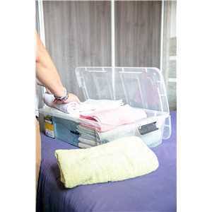 Caixa plástica/baú, transparente, CBV 020, VONDER