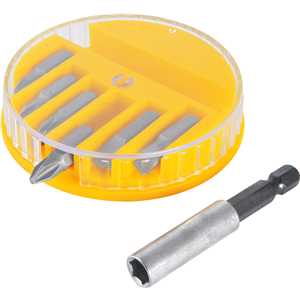 Jogo de bits/ponteiras, com 7 peças, encaixe sextavado 1/4", VONDER