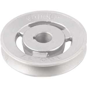 Polia de alumínio 1 canal, perfil A, 100 mm com furo de 3/4" - 19,1 mm, VONDER