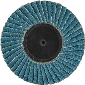 Flap-disc, disco de desbaste/acabamento, 3" - 75 mm, óxido de zircônio grão 80, para sistema de encaixe rápido, VONDER