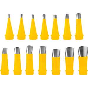 Conjunto de bicos em aço inox para aplicador de silicone, VONDER