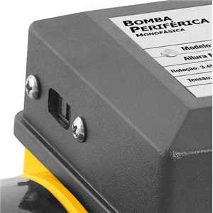 Bomba periférica/motobomba 1/2 cv, 127 V~/220 V~, BPV 375, VONDER