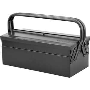 Caixa metálica sanfonada para ferramentas, com 3 gavetas, 40 cm x 19 cm x 16 cm, VONDER