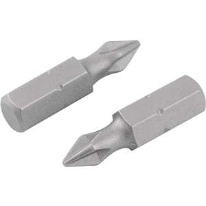 Bits/ponteira phillips S2, encaixe 1/4", nº 1, 3/16" x 25 mm, com 2 peças, VONDER