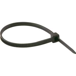 Abraçadeira de nylon, preta, 100 mm x 2,5 mm, com 1.000 peças, VONDER