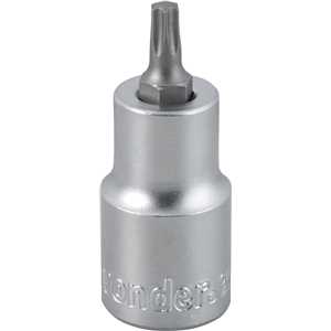 Soquete hexalobular macho T-27, encaixe 1/2", VONDER