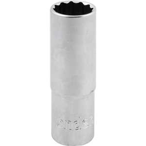 Soquete estriado longo, com encaixe de 1/2", 19 mm, VONDER
