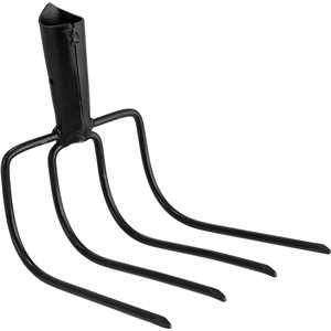 Forcado curvo, sem cabo, 4 dentes, VONDER