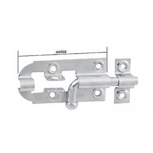 Fecho redondo 6", 152 mm, zincado, VONDER